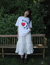 DOT LOGO OVERFIT TEE (WHITE)