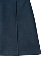 Suede mini skirt_navy