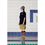 ボタンフラワーPKポロシャツ / NAVY