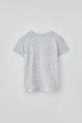 T/T スカルプテッド ハーフTシャツ (melange white)