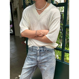 [S/S] Summer v neck half knit (3color)