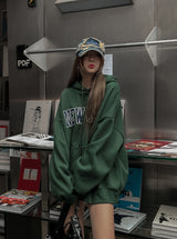 New York Embroidered Overfit Hoodie