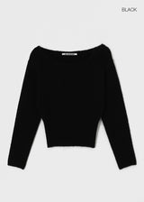 [MADE] Mondrin Alpaca Off-Shoulder Knitwear