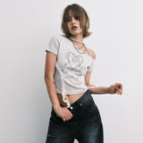 ハート2Tシャツ(grey)