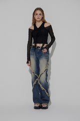 DOUBLE SLEEVELESS TOP