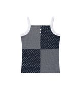 MIX PATCH SLEEVELESS NAVY(CV2GMFT580A)