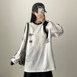 In-mi track line boxy fit long sleeve t-shirt