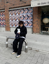 No.1076 M KNIT hood ZIP-UP (7color)