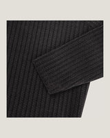 (M's) Velour Henley Neck Long Sleeve
