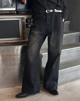 [4SEASON] Flare washing denim pants(2color)