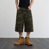 Carpenter capri cotton pants 3color