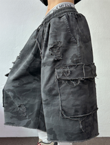 DAMAGE VINTAGE MILITARY BERMUDA PANTS 🖤🩶💚🤎20L0R