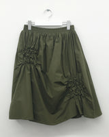 Smoke applique midi skirt (3color)