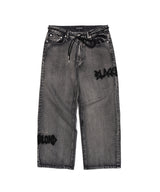BBD Graffiti Metal Logo Denim Pants (Vintage Black)