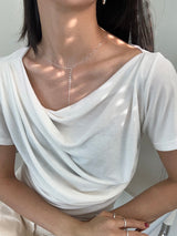 [925silver] Spot drop necklace
