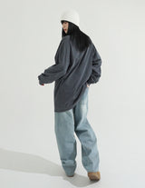 Milk Washing Wide Denim Pants