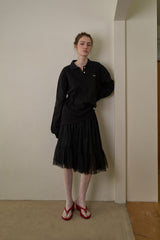 Tulle midi skirt_black