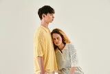 WIGGLY COLLAR KNIT TOP