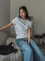 [U-BASIC] サマークーリングスリムフィット半袖Tシャツ
