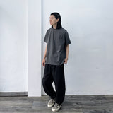 Cool-toned Structured Crewneck