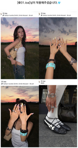 [Influencer] Ethnic big crochet bold ring
