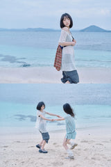 KNIT REVERSIBLE BAG (RED)