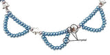 star scollop necklace - baby blue