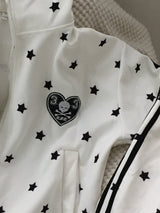 White Star Devil Jersey Zip-up