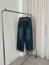 Kinder Roll-Up Denim Pants (one color)