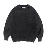 Pigment Washed Balloon Knit (Charcoal)