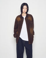 25FW ウエスタンオーバーフィットシャツ ブラウン