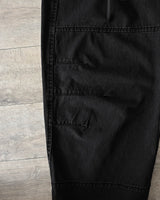 MP ウォッシュカーブドパンツ BK