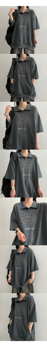Pharrell Long Collar Short Sleeve Tee