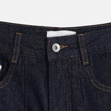 Lowd Adjust Wide Denim Bermuda Pants