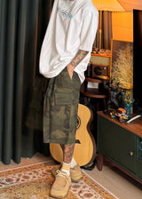 Camo Pocket Cargo Bermuda Shorts 2COLOR