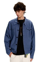 French Blue Shirt Jacket