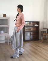 [MADE] Dili Unbalanced A-Line Layered Midi Skirt