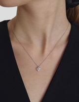 25FW★ Essence Silver (W) Moissanite Primrose Necklace