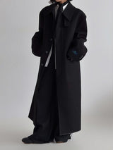 Pleddy French Chin Strap Wool Coat (2color)