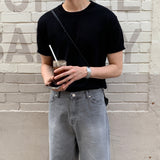 LMN Lebo Stone Semi-Wide Denim Pants (2 colors)