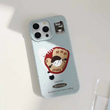 Baseball Bat & Glove Cartoon iPhone Case