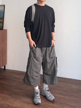 Strap Utility Nylon Bermuda Pants (3color) (No.968)