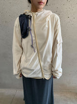 [unisex]オランヌ ウォーマーフード フリース ジップアップ