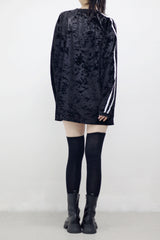 Unisex メイオーバーサイズベルベットスウェットシャツ