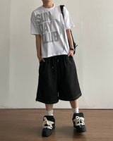 サンディプリンティングショートスリーブTシャツ