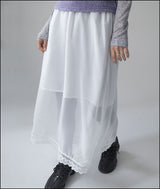 Mirr see through long skirt