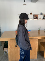 カンラブプリンティングオーバー長袖Tシャツ