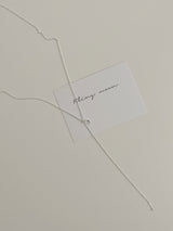 [Silver 925] キュービックドロップネックレス / ウエディングゲストルックデイリーシンプル シルバーチェーン ロング