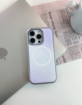 [MADE]ライラックブリーズ シルバーエポキシ MagSafe iPhoneケース