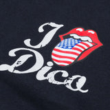 DC x The Rolling Stones American Tongue Zip-Up Hoodie Navy